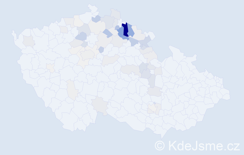 Příjmení: 'Vancl', počet výskytů 238 v celé ČR