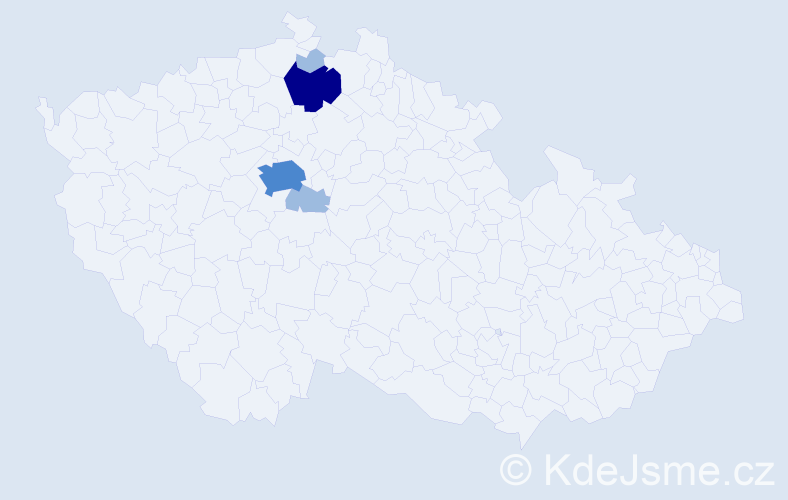 Příjmení: 'Torba', počet výskytů 8 v celé ČR