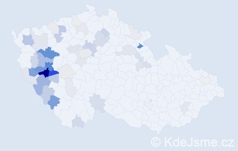 Příjmení: 'Boříková', počet výskytů 176 v celé ČR