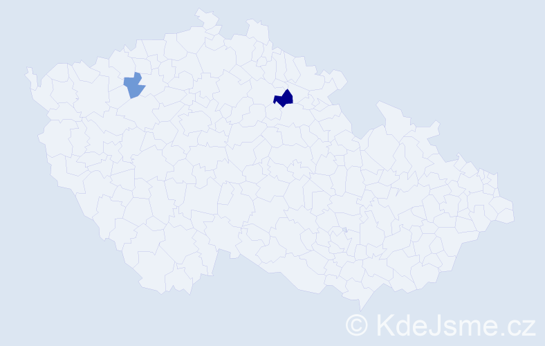 Příjmení: 'Kosler', počet výskytů 3 v celé ČR