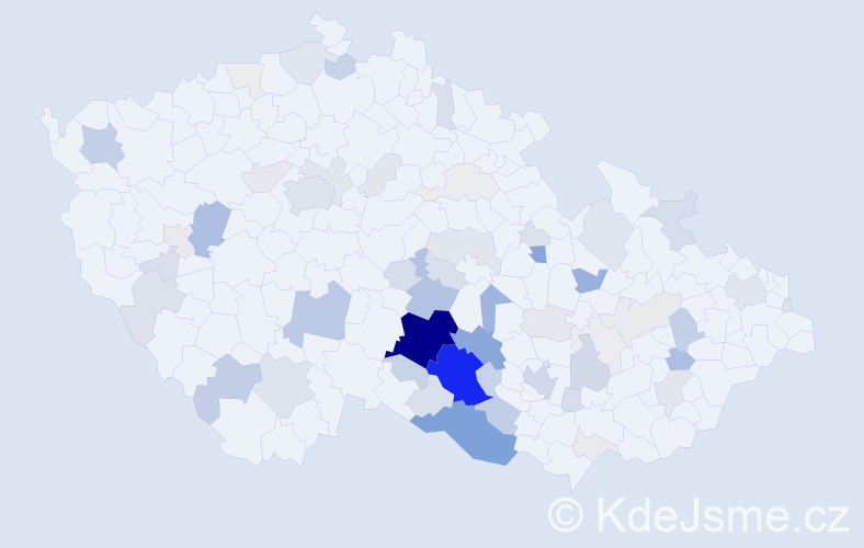 Příjmení: 'Maštera', počet výskytů 278 v celé ČR