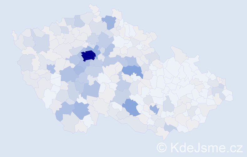 Příjmení: 'Pecková', počet výskytů 1158 v celé ČR