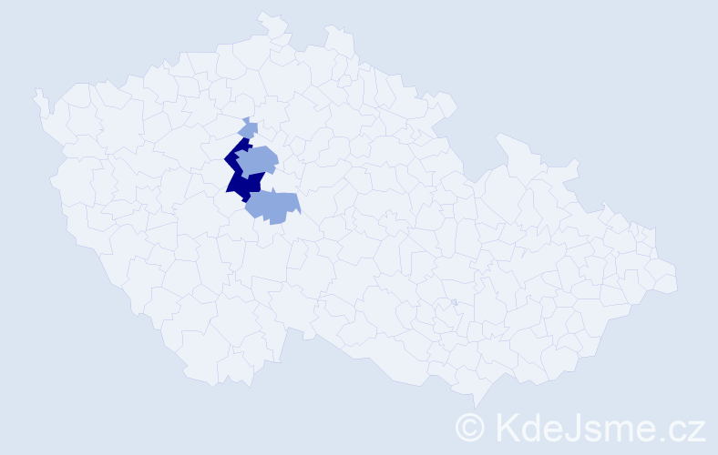 Příjmení: 'Polinec', počet výskytů 8 v celé ČR