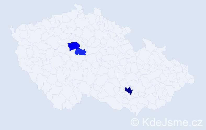 Příjmení: 'Puč', počet výskytů 21 v celé ČR