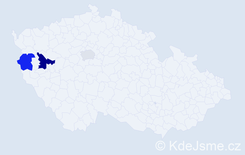 Příjmení: 'Matejbus', počet výskytů 4 v celé ČR