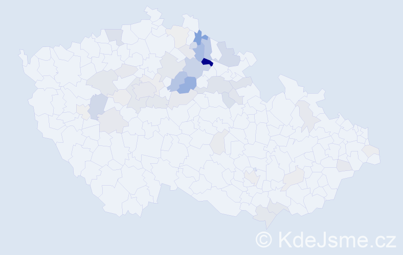 Příjmení: 'Typlt', počet výskytů 122 v celé ČR