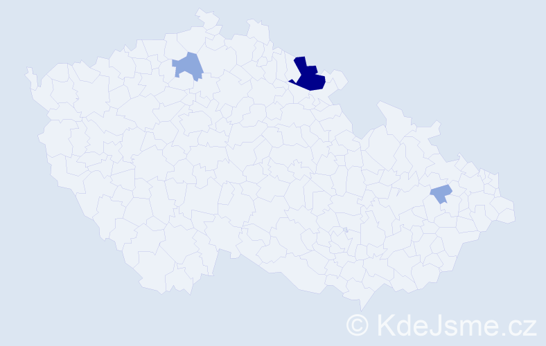 Příjmení: 'Szalata', počet výskytů 8 v celé ČR