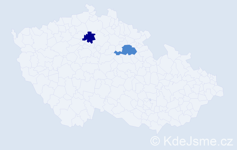 Příjmení: 'Bayak', počet výskytů 4 v celé ČR