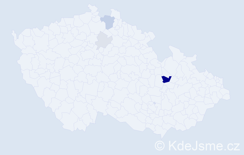 Příjmení: 'Kinová', počet výskytů 10 v celé ČR