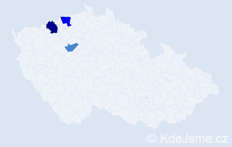 Příjmení: 'Brabetz', počet výskytů 6 v celé ČR