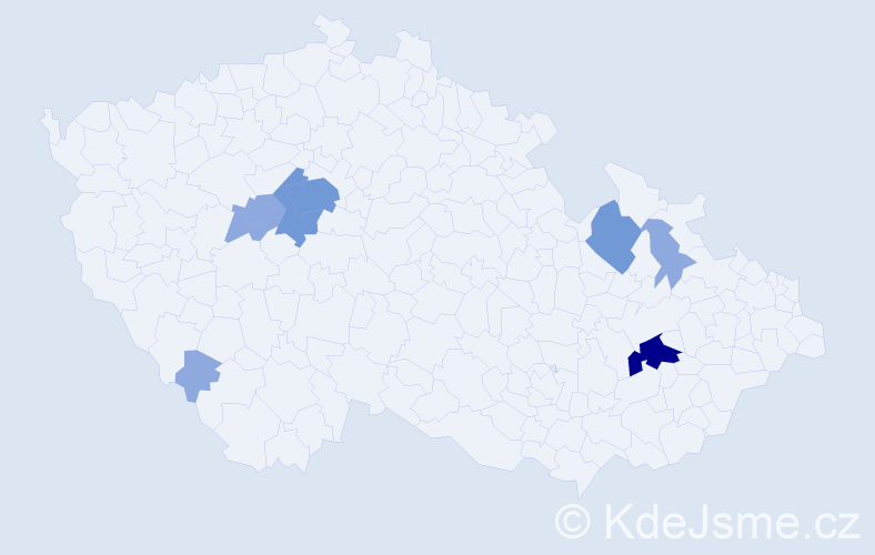 Příjmení: 'Geroldová', počet výskytů 22 v celé ČR