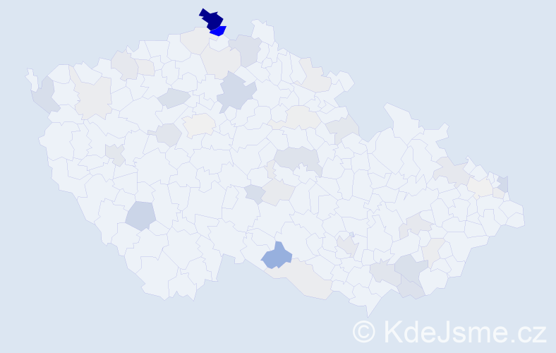Příjmení: 'Hučko', počet výskytů 133 v celé ČR