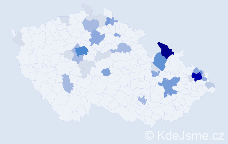 Příjmení: 'Nitsche', počet výskytů 142 v celé ČR