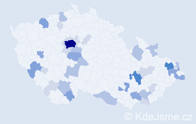 Příjmení: 'Marčan', počet výskytů 97 v celé ČR