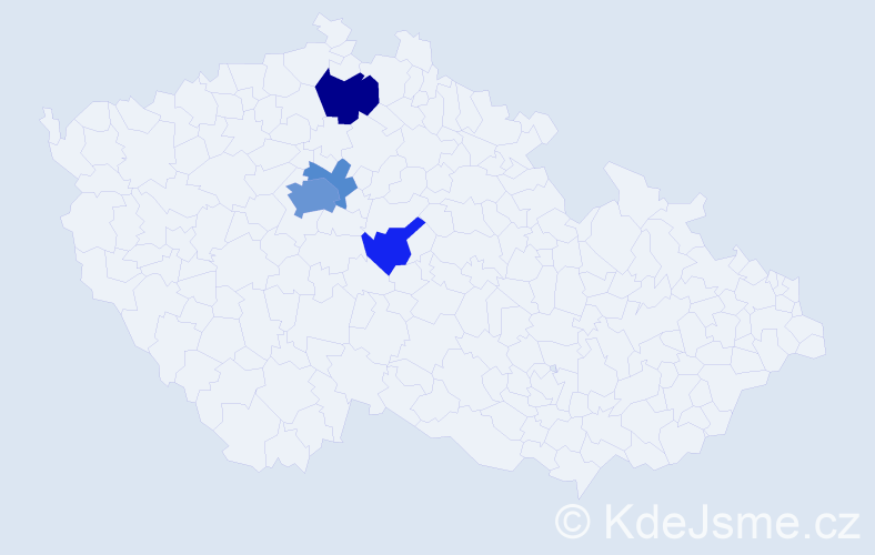 Příjmení: 'Klášterská', počet výskytů 11 v celé ČR