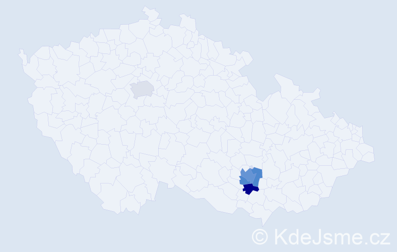 Příjmení: 'Cheketa', počet výskytů 6 v celé ČR