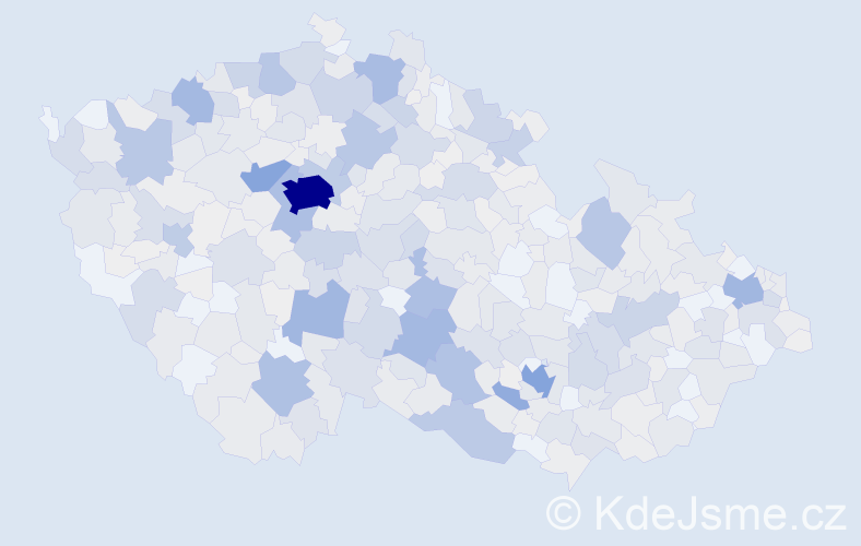 Příjmení: 'Adam', počet výskytů 2378 v celé ČR