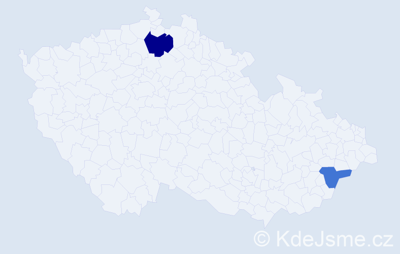 Příjmení: 'Gillis', počet výskytů 3 v celé ČR
