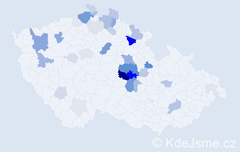 Příjmení: 'Drápalíková', počet výskytů 107 v celé ČR