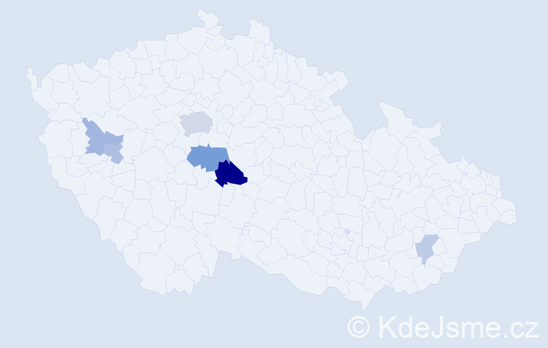 Příjmení: 'Ruttnerová', počet výskytů 14 v celé ČR