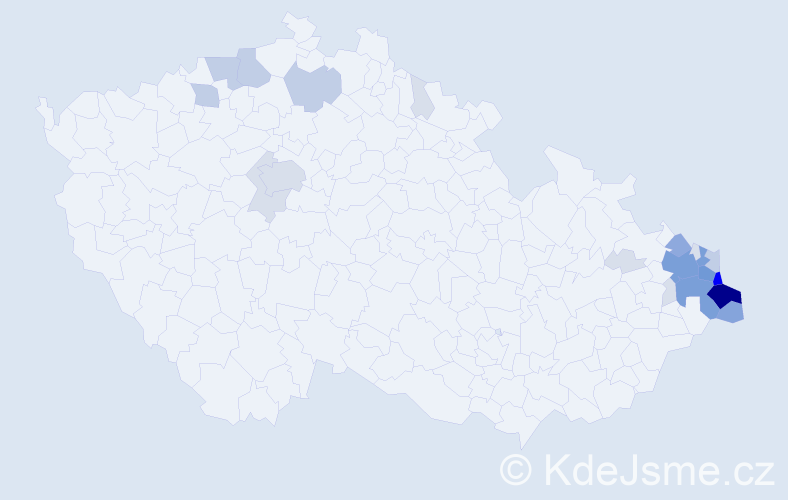 Příjmení: 'Matloch', počet výskytů 88 v celé ČR