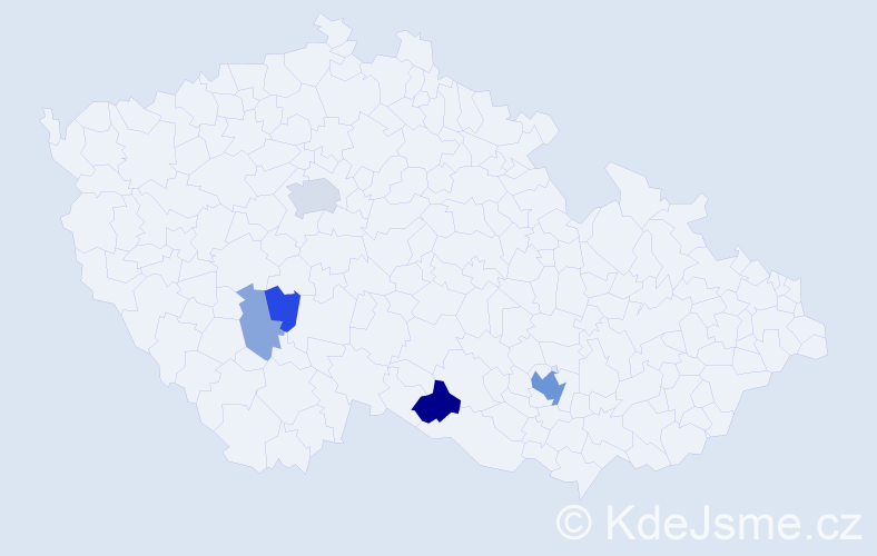 Příjmení: 'Lichtneger', počet výskytů 14 v celé ČR