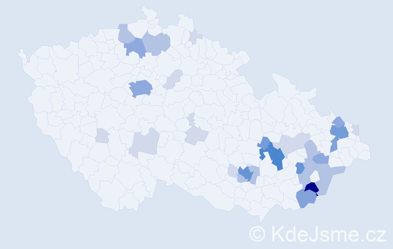 Příjmení: 'Münster', počet výskytů 90 v celé ČR