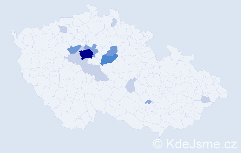 Příjmení: 'Drastil', počet výskytů 39 v celé ČR