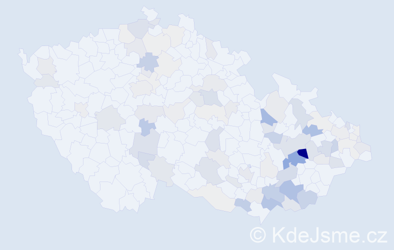 Příjmení: 'Panák', počet výskytů 244 v celé ČR