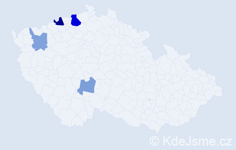 Příjmení: 'Sauersteinová', počet výskytů 8 v celé ČR