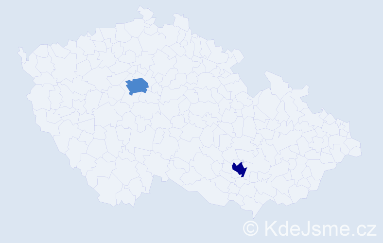 Příjmení: 'Kobel', počet výskytů 4 v celé ČR
