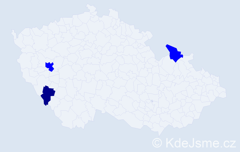 Příjmení: 'Henselyová', počet výskytů 4 v celé ČR