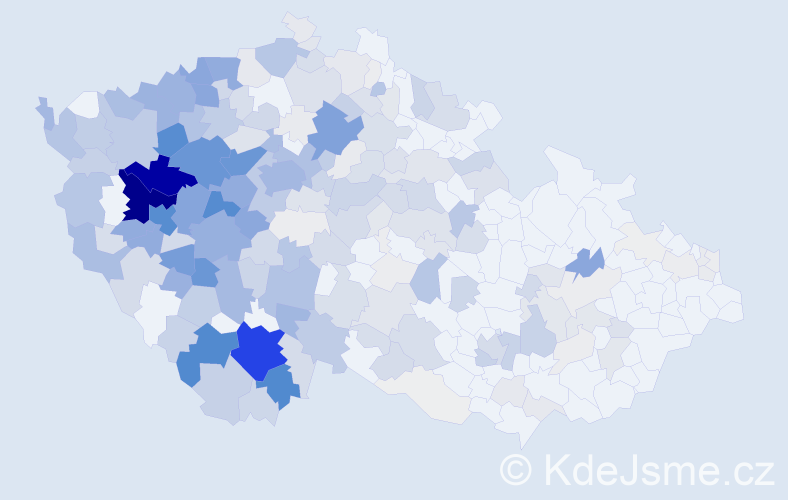 Příjmení: 'Fencl', počet výskytů 1135 v celé ČR