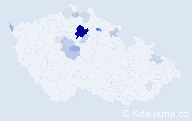 Příjmení: 'Čančík', počet výskytů 66 v celé ČR