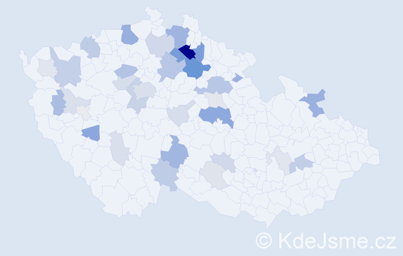 Příjmení: 'Charousková', počet výskytů 105 v celé ČR