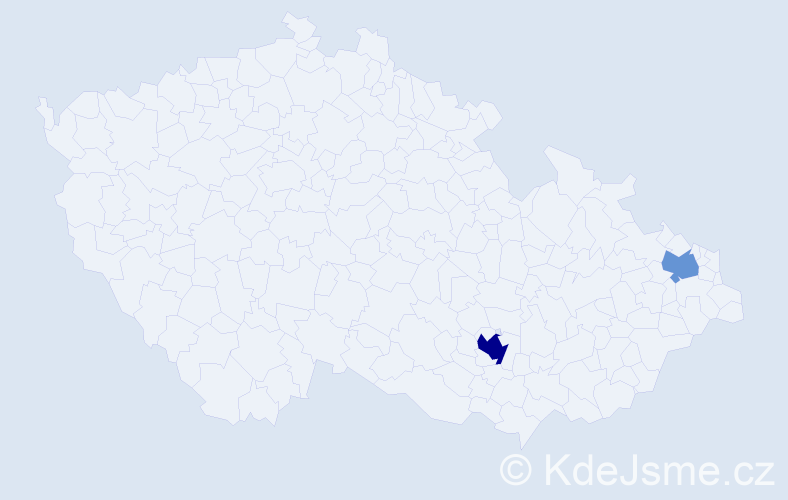 Příjmení: 'Lúčová', počet výskytů 4 v celé ČR