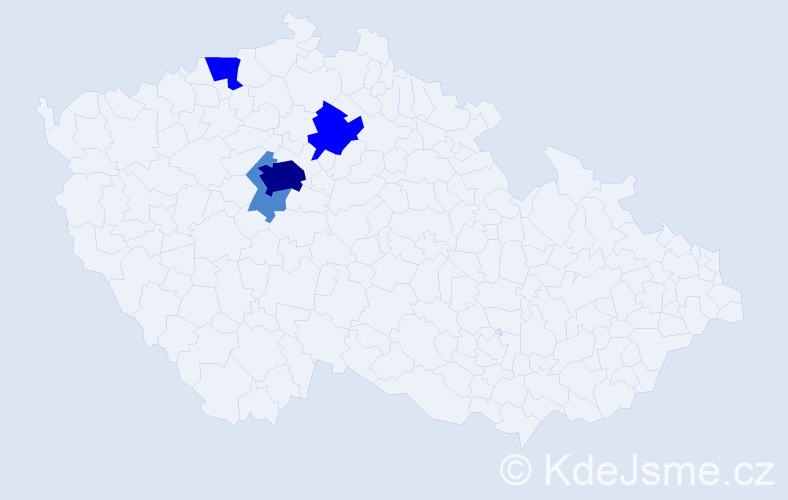 Příjmení: 'Shaposhnikova', počet výskytů 8 v celé ČR