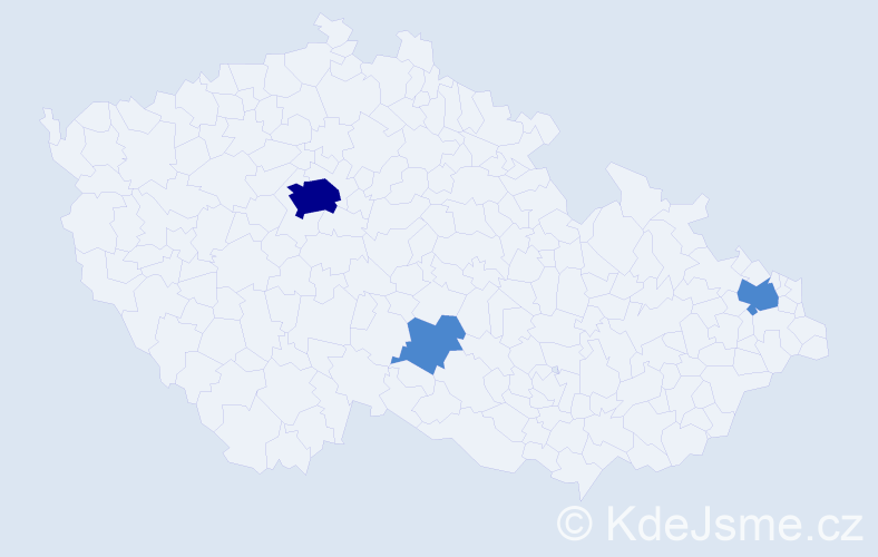 Příjmení: 'Telepchuk', počet výskytů 5 v celé ČR