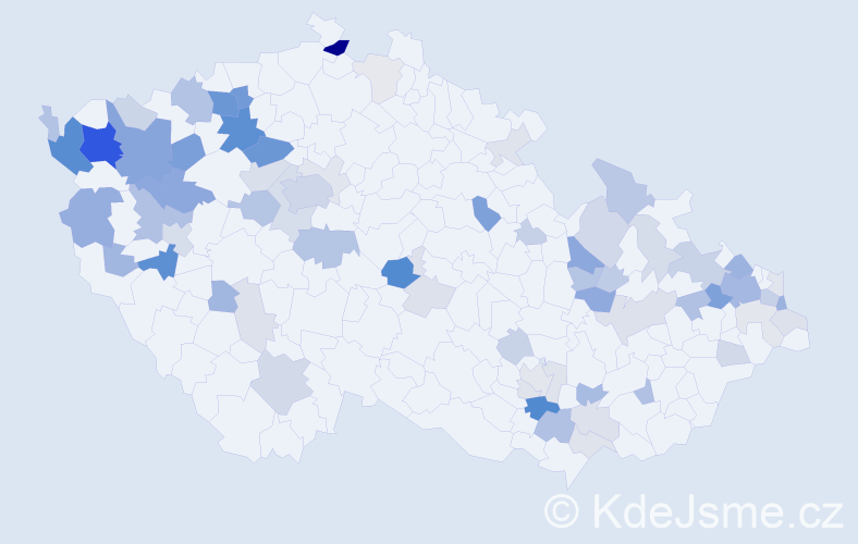 Příjmení: 'Fritsch', počet výskytů 210 v celé ČR