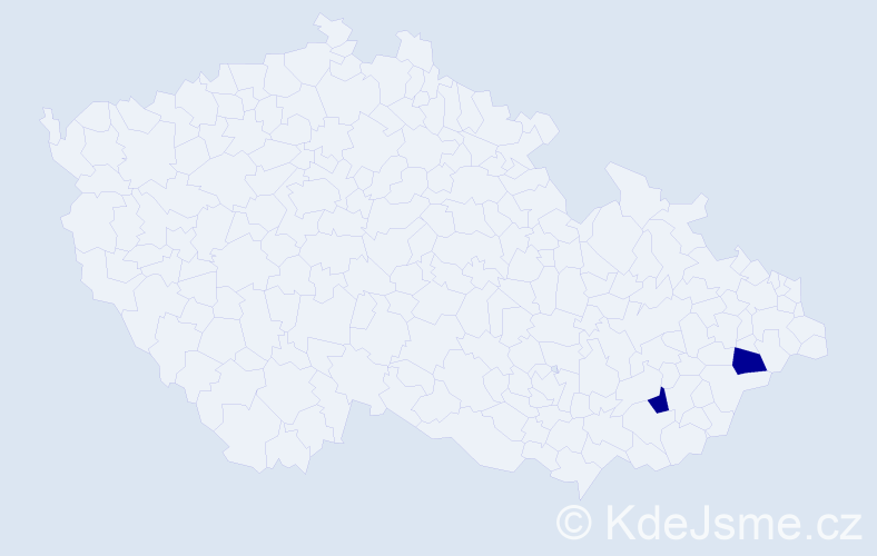 Příjmení: 'Skybor', počet výskytů 4 v celé ČR