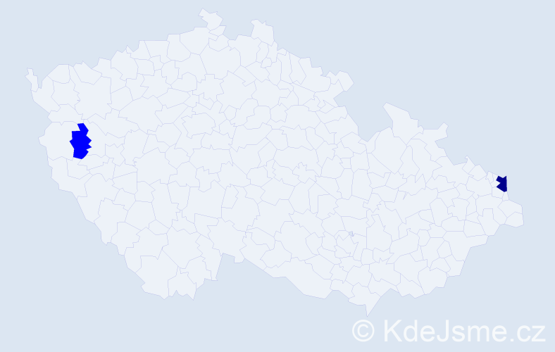 Příjmení: 'Ölvecký', počet výskytů 3 v celé ČR