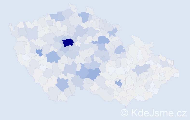 Příjmení: 'Vacek', počet výskytů 4766 v celé ČR