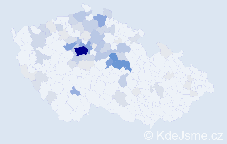 Příjmení: 'Kobera', počet výskytů 239 v celé ČR