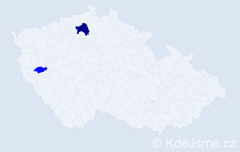 Příjmení: 'Csuková', počet výskytů 3 v celé ČR
