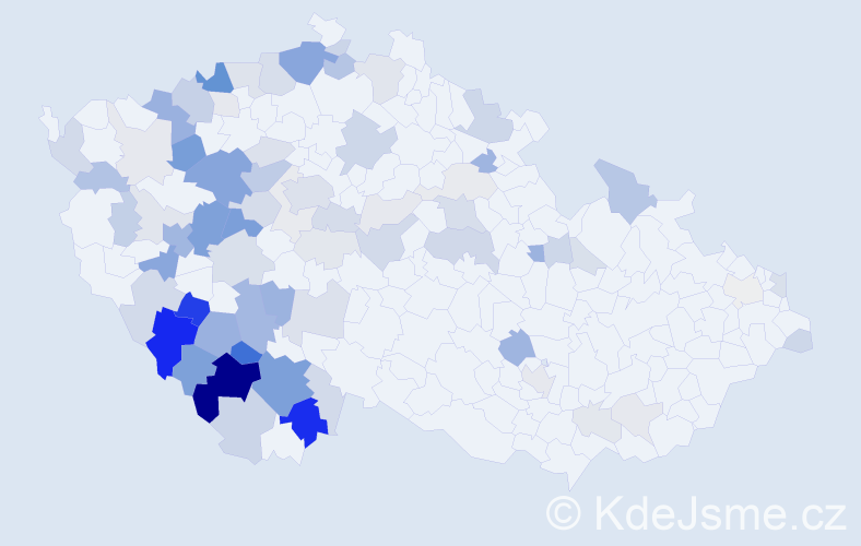 Příjmení: 'Reindlová', počet výskytů 247 v celé ČR