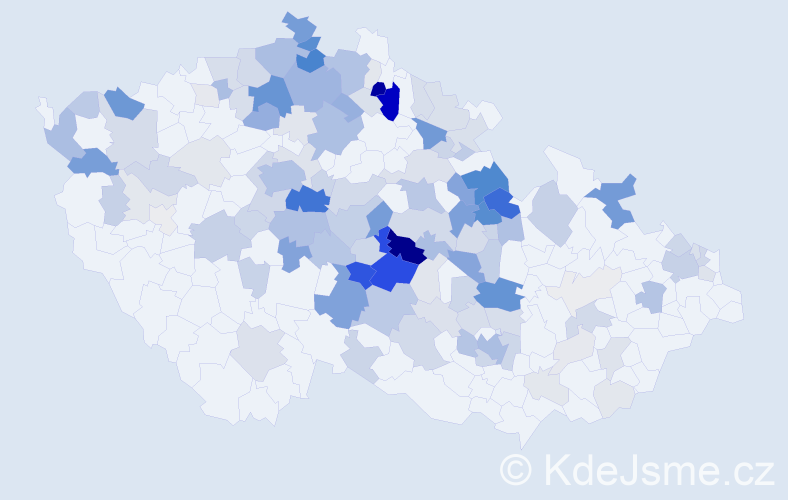 Příjmení: 'Plíhal', počet výskytů 484 v celé ČR