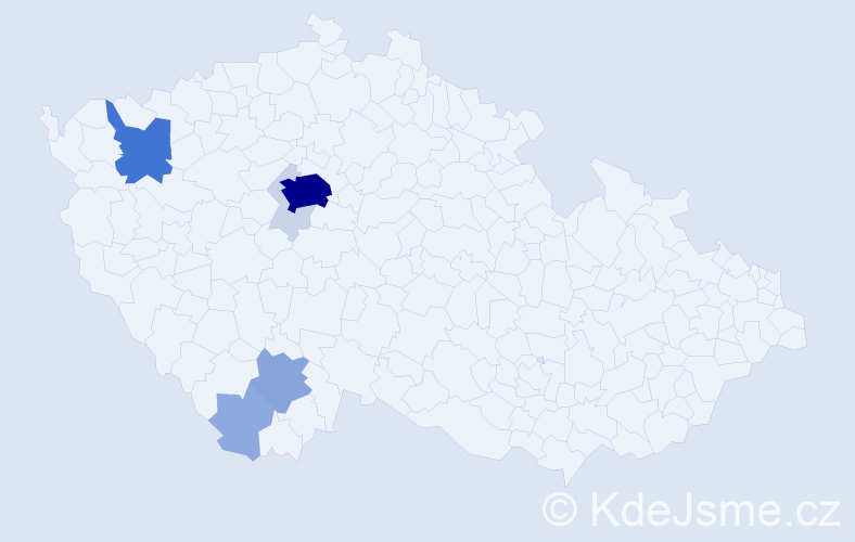 Příjmení: 'Kopfstein', počet výskytů 26 v celé ČR