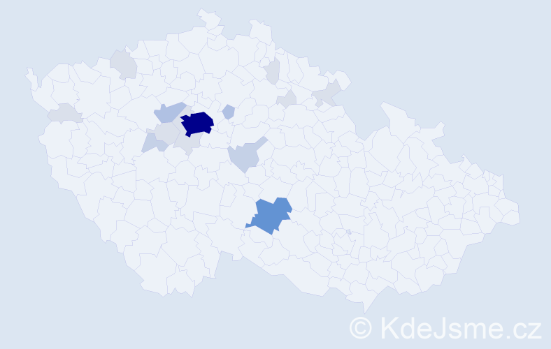 Příjmení: 'Vyhnanovská', počet výskytů 49 v celé ČR