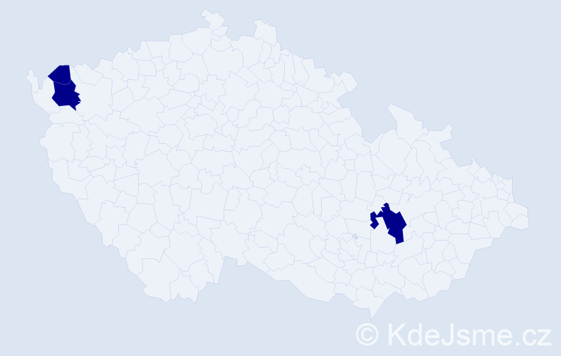 Příjmení: 'Dechant', počet výskytů 3 v celé ČR