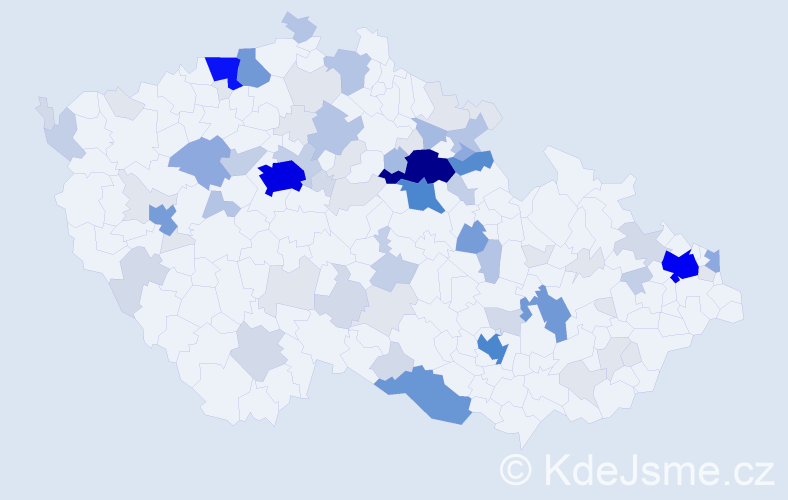 Příjmení: 'Rafaelová', počet výskytů 320 v celé ČR